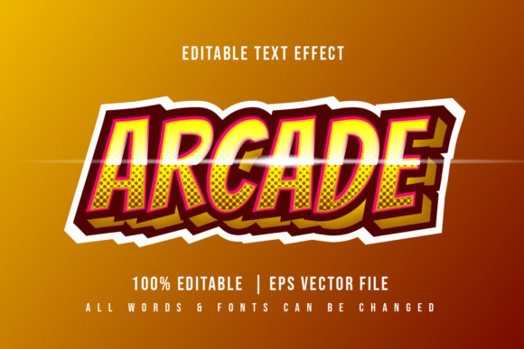 Create Arcade Game Text Style Effect