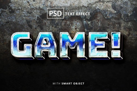 Game 3D Text Effect: Editable PSD for Dynamic Designs
