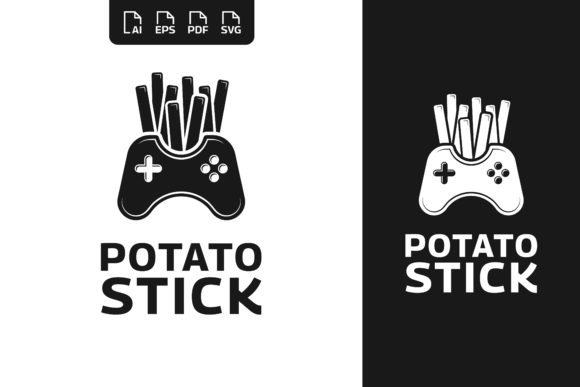 Game Stick with Potato Stick Logo: A Retro Design Essential