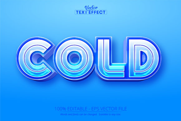 Ice Text Effect: Editable Cold Game Style
