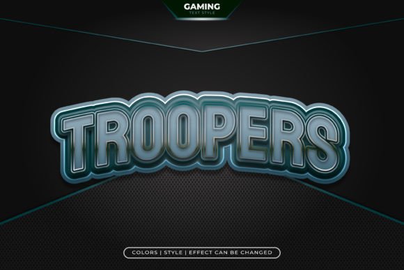 Metallic Text Effect with Game Style