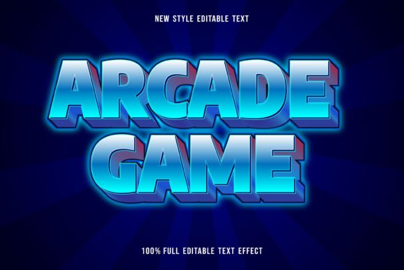 Retro Arcade Typography: A 100% Vector Text Effect